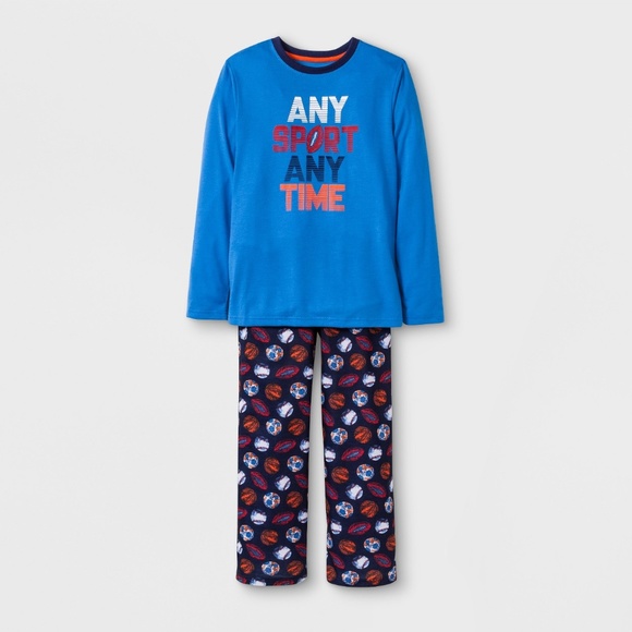 Cat & Jack Other - NWT-Boys'2pc Sports Graphic Long Sleeve Pajama Set